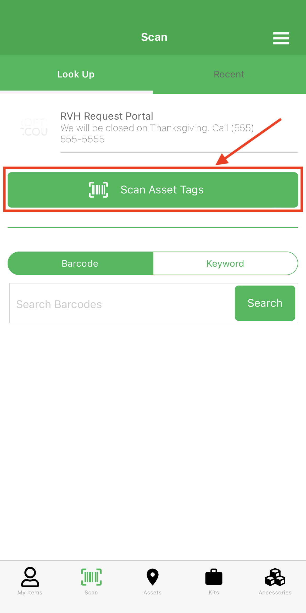 Reftab Mobile App Barcode Scanner