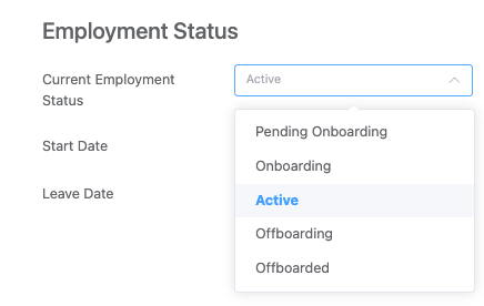 Employment status