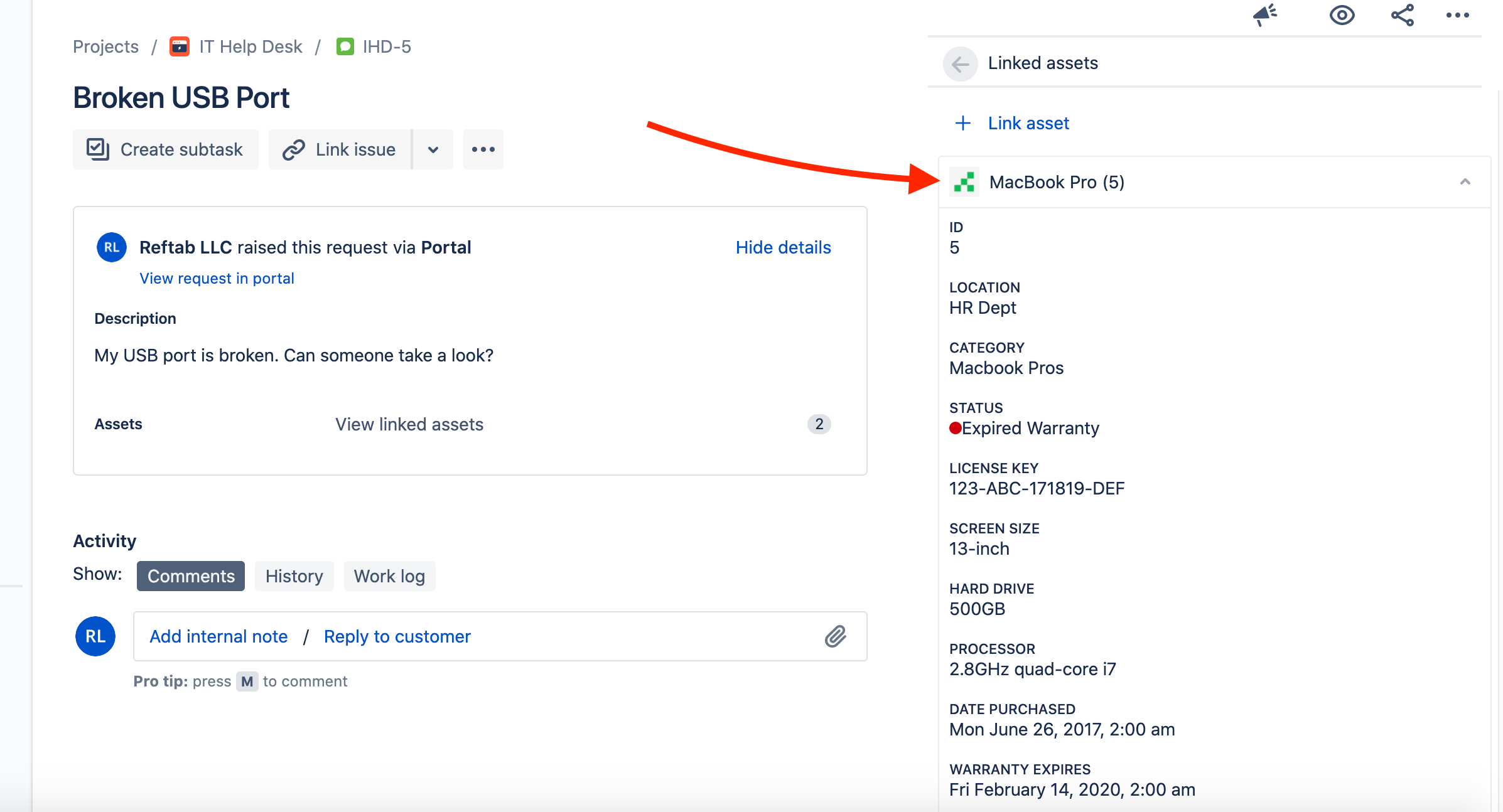 Reftab_Jira_Linked_Asset