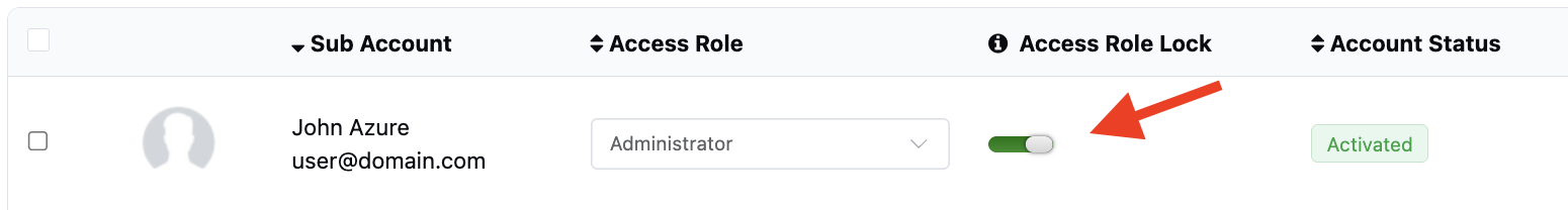 Enabling this setting bypasses role assignments and locks the user into a role