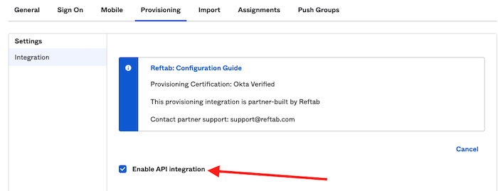 Checklist api integration