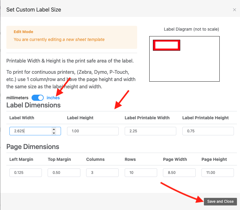 Millimeters elsewhere