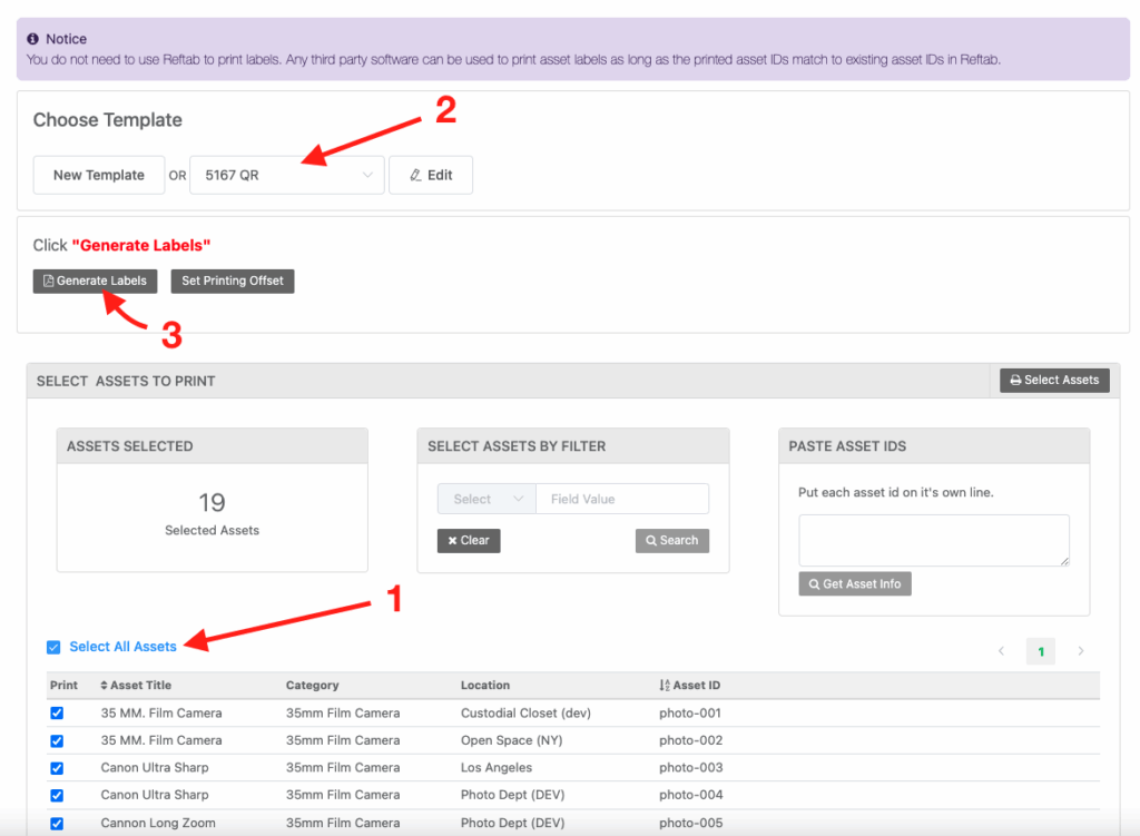 Select pre made templates