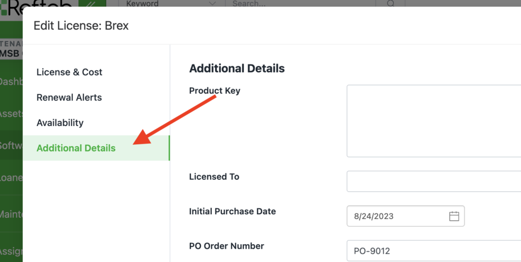License Additional Details