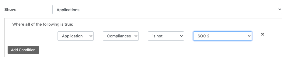 Reftab - custom report on applications