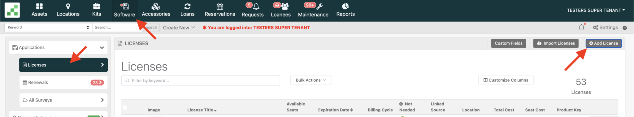 navigating-to-licenses