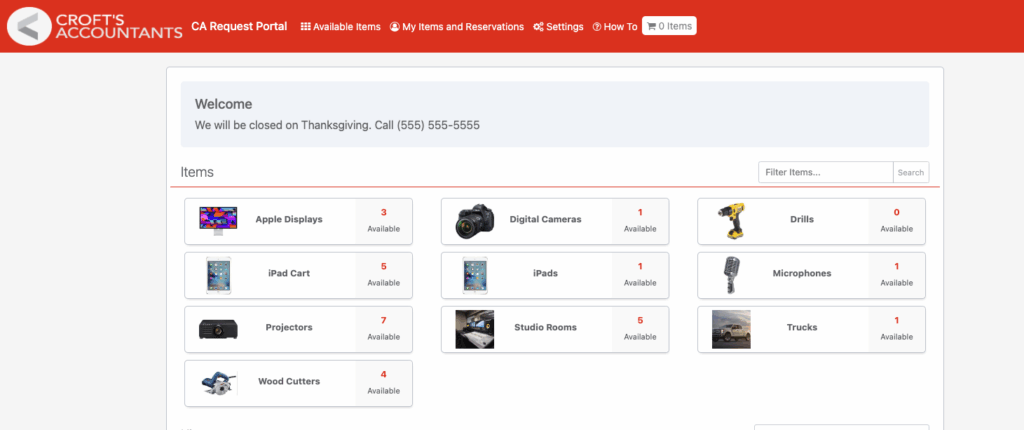 Custom branded portal client