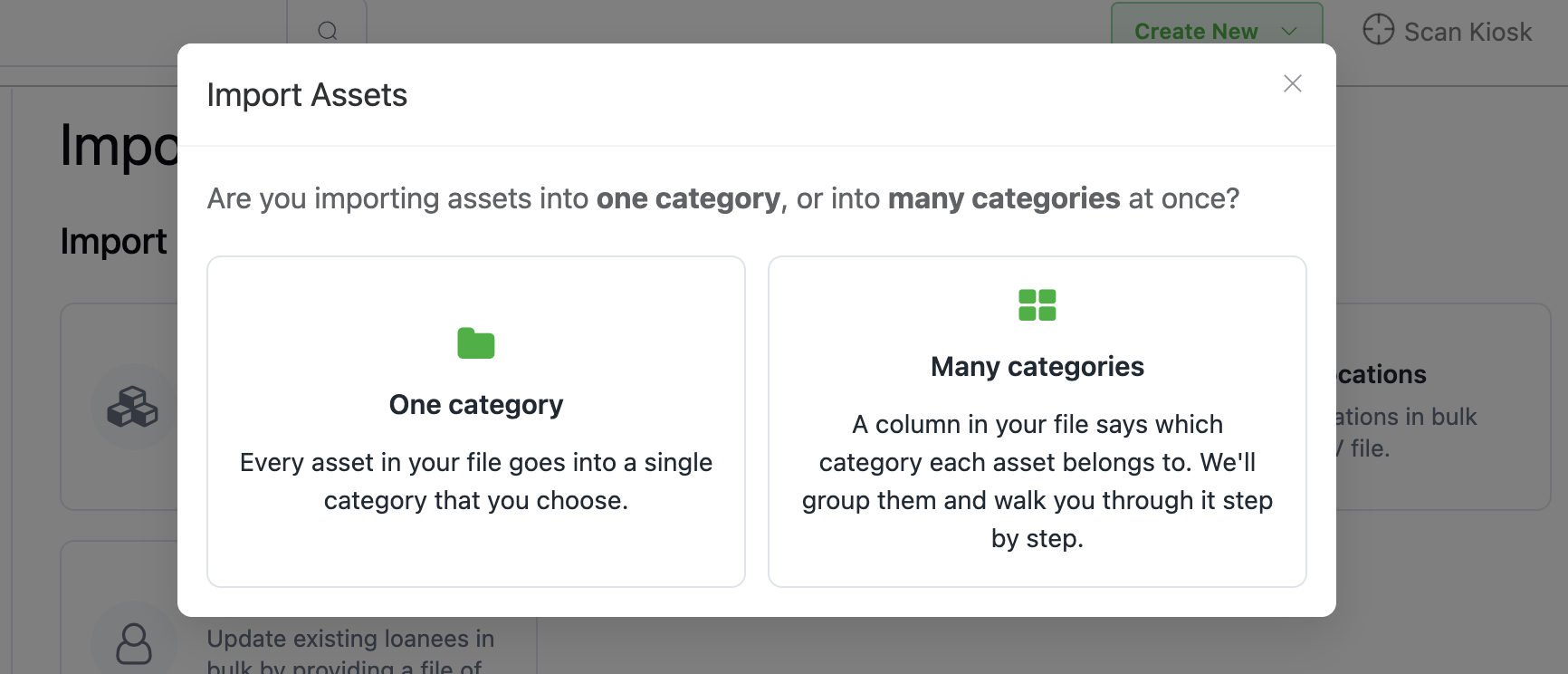 Reftab asset import options