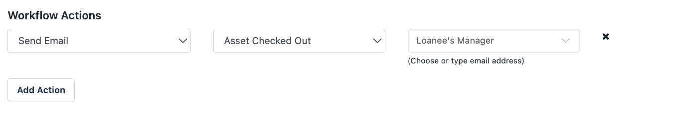 Add workflow action