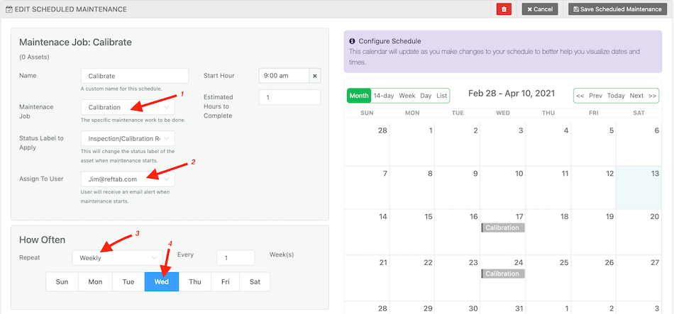 Assign the work order
