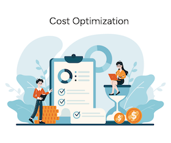 A graphic for cost optimization