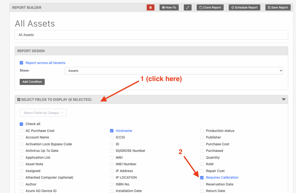 Requires calibration dashboard