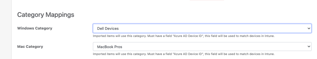 Reftab category mapping