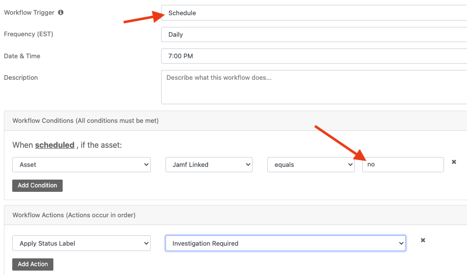 Status labeling email