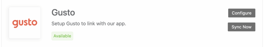 Name logo connected HR system