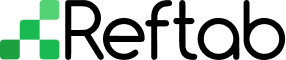 Reftab's black logo