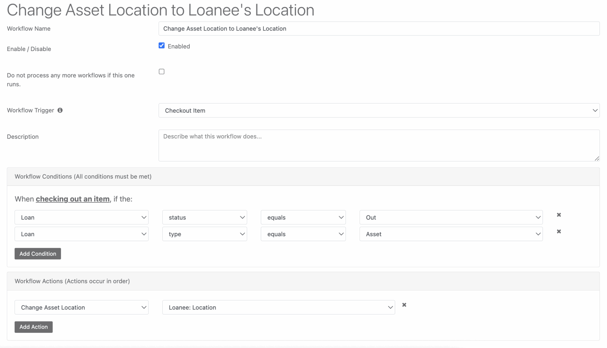 Create your workflow by configuring it