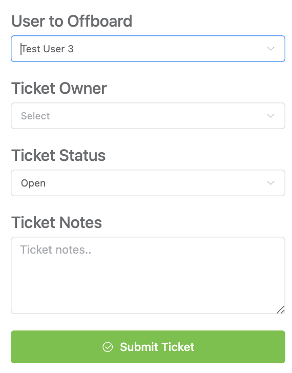 Active status to offboard