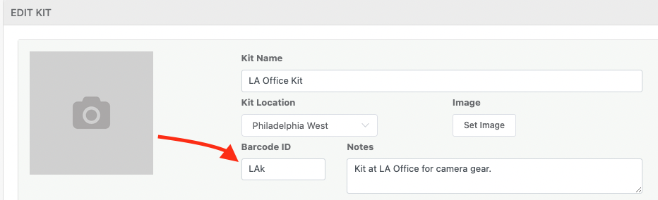 How to add barcodes to kits