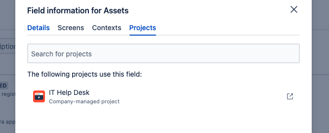 Add your project and save