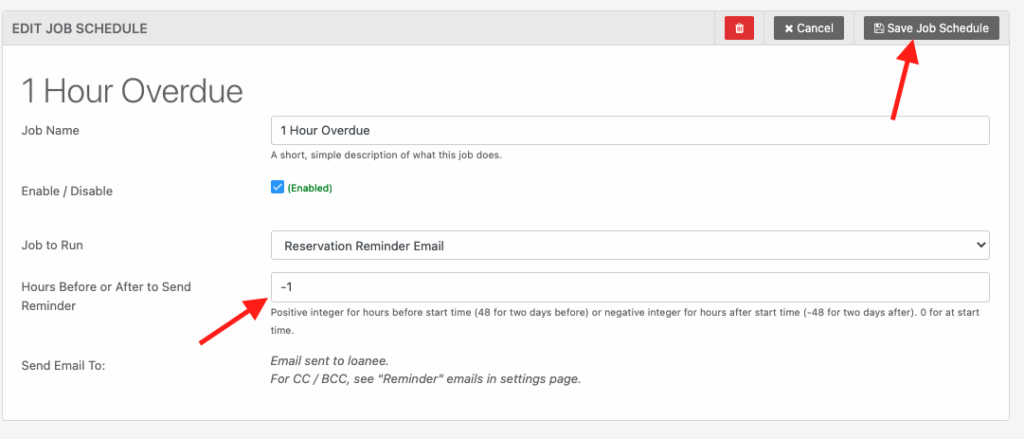 Additional reminders