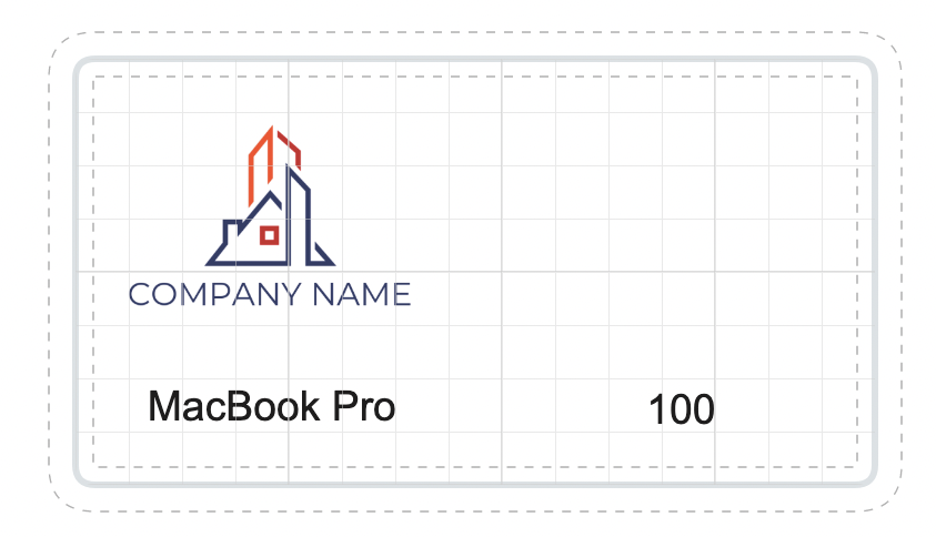 Asset tags avery designer