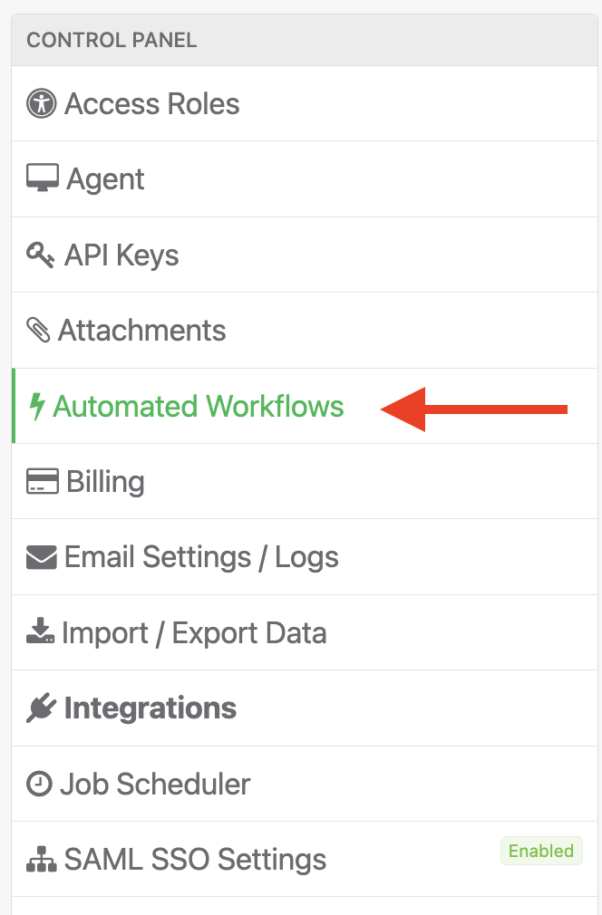 Assign maintenance automated workflows