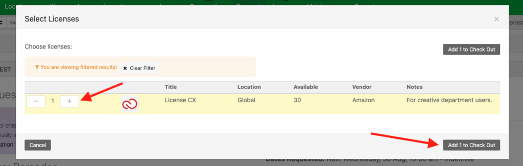 Automatically display inventory