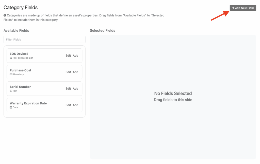 Customize adding new fields