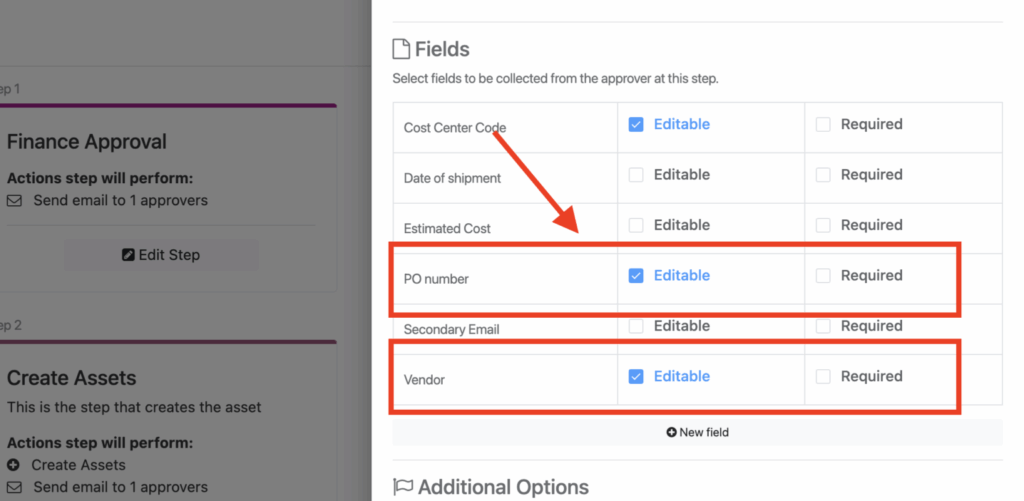 Editable approval flows