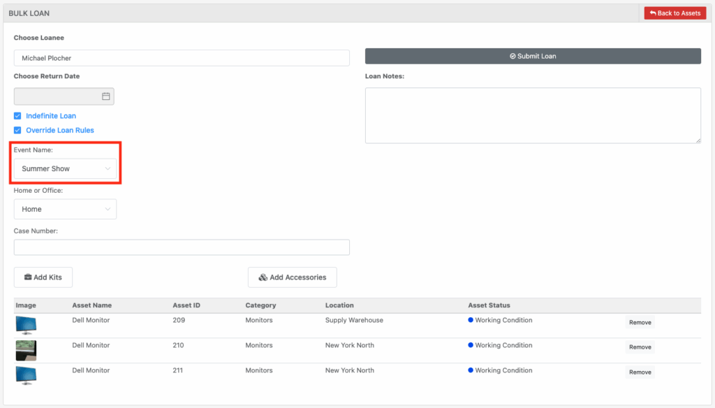 Event name summer show