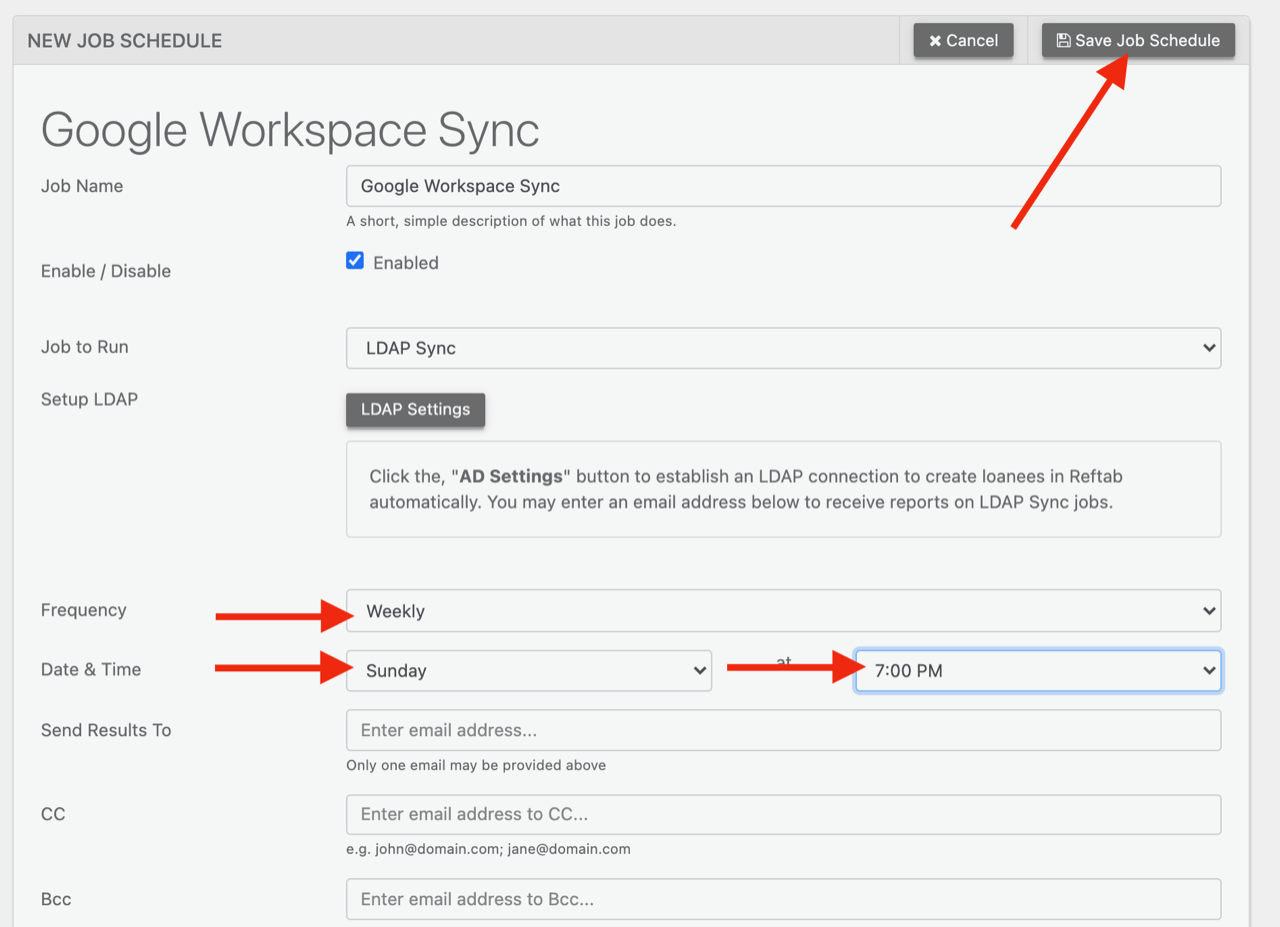 Google Workspace LDAP Sync | Reftab