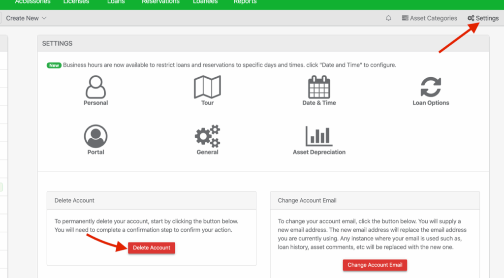 How to delete account