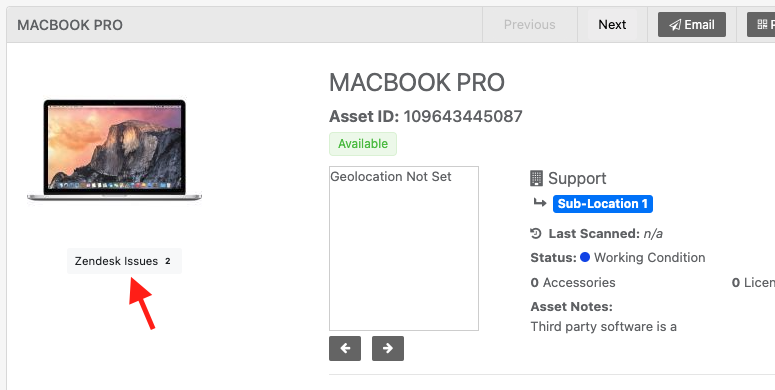 Macbook pro sendesk issues