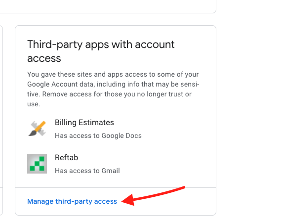Manage third party access