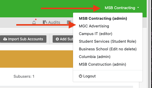 Msb contracting admin