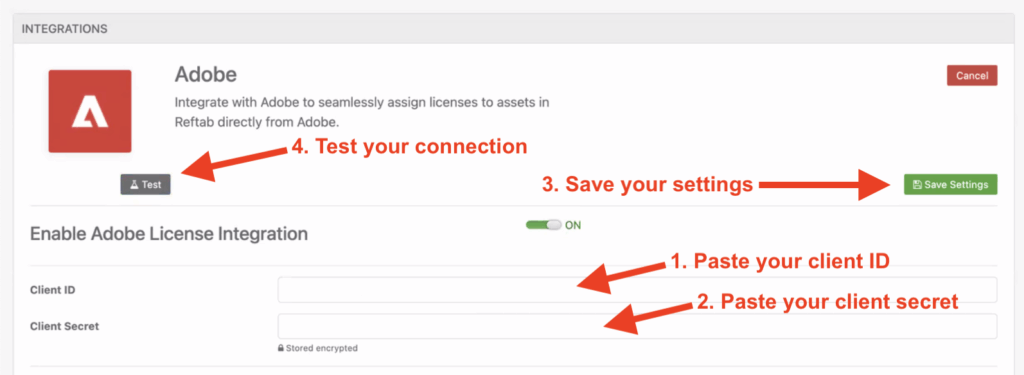 Paste in your Client ID