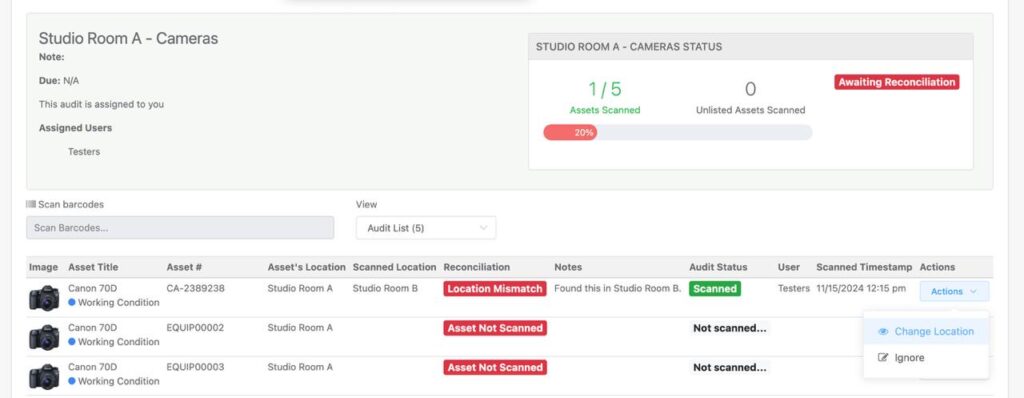 Reconciliation phase