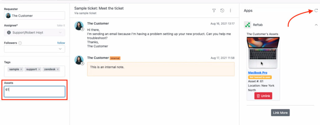 Sample ticket meet the ticket