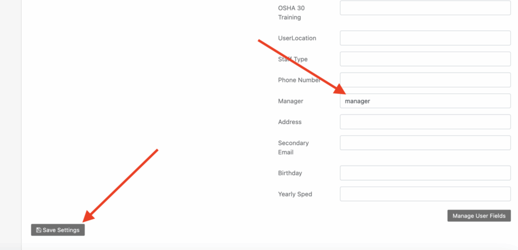 Save settings manager