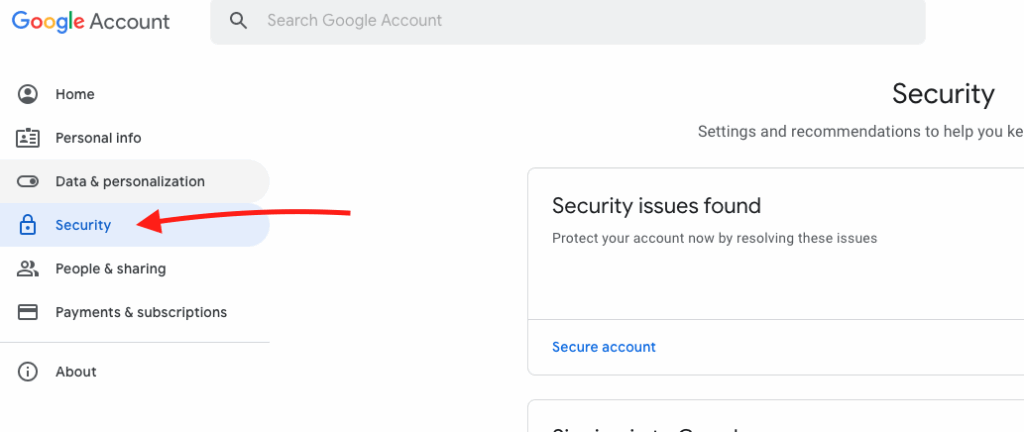 Security google account