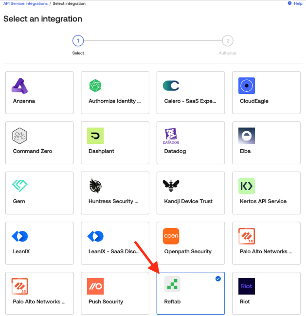 Select Reftab on this list