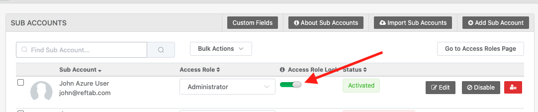 Enabling this setting bypasses role assignments and locks the user into a role