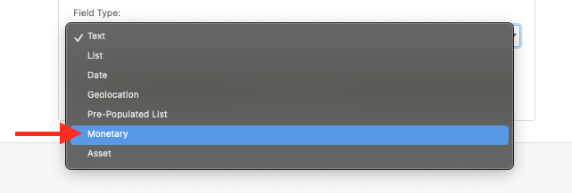 Setup report asset depreciation