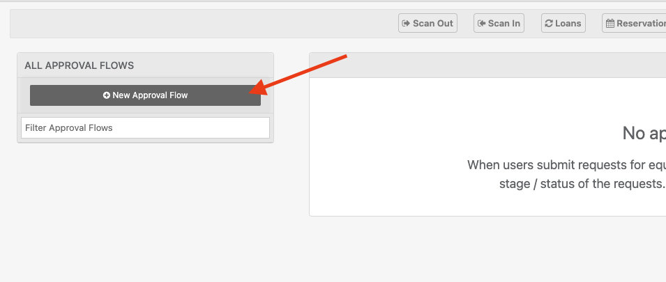 Setup tool sharing approval flow