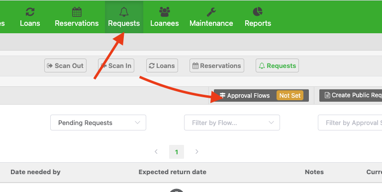 Setup tool sharing requests app