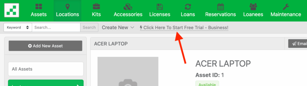 Click here to start free trial