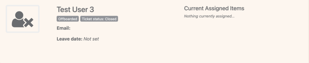 Status will switch to “offboarded“