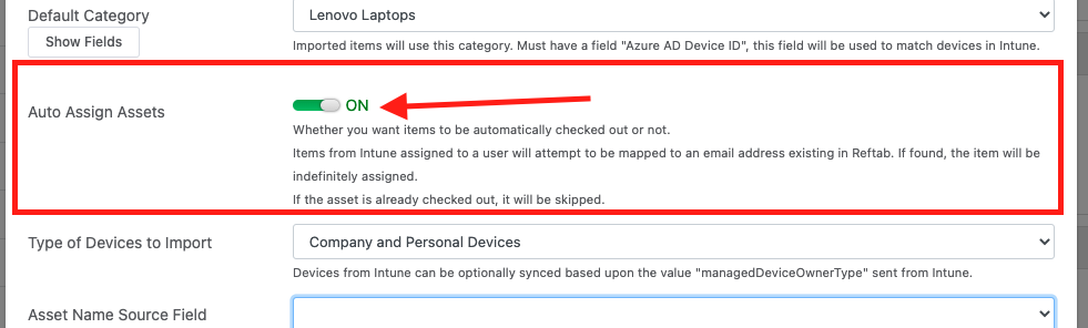 Syncing device owners to auto assign assets from Intune