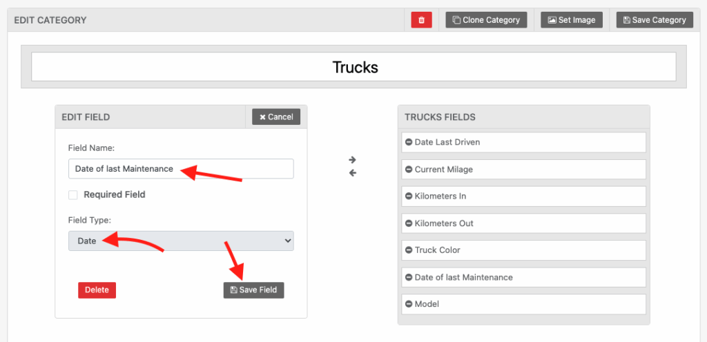 Update details field data workflows